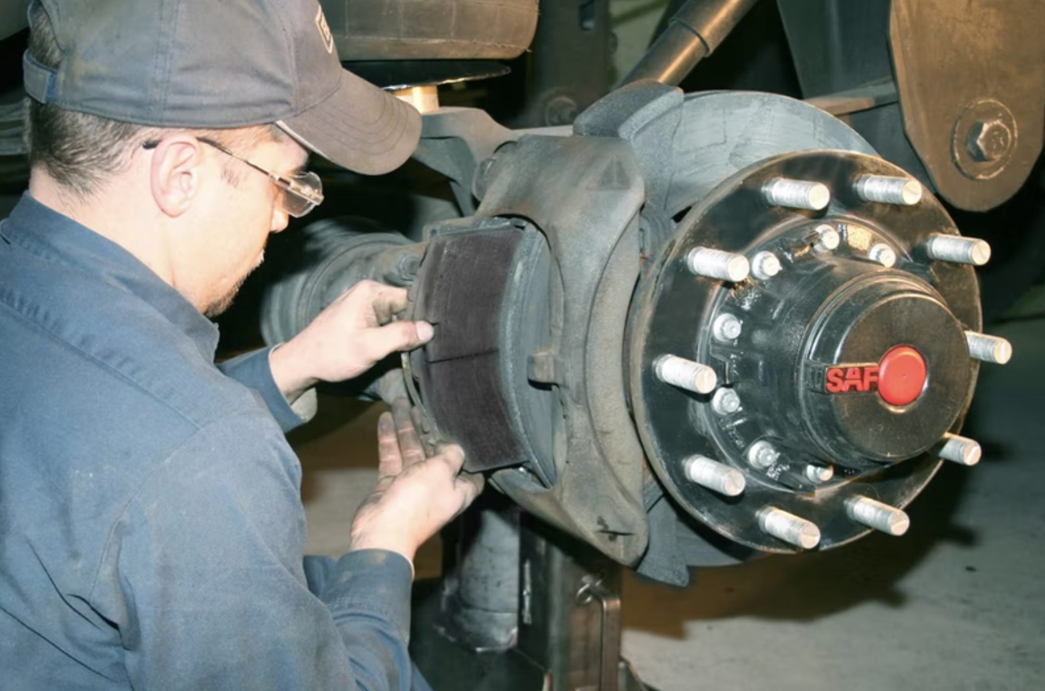 this image shows truck brake service in Brownsville, TX